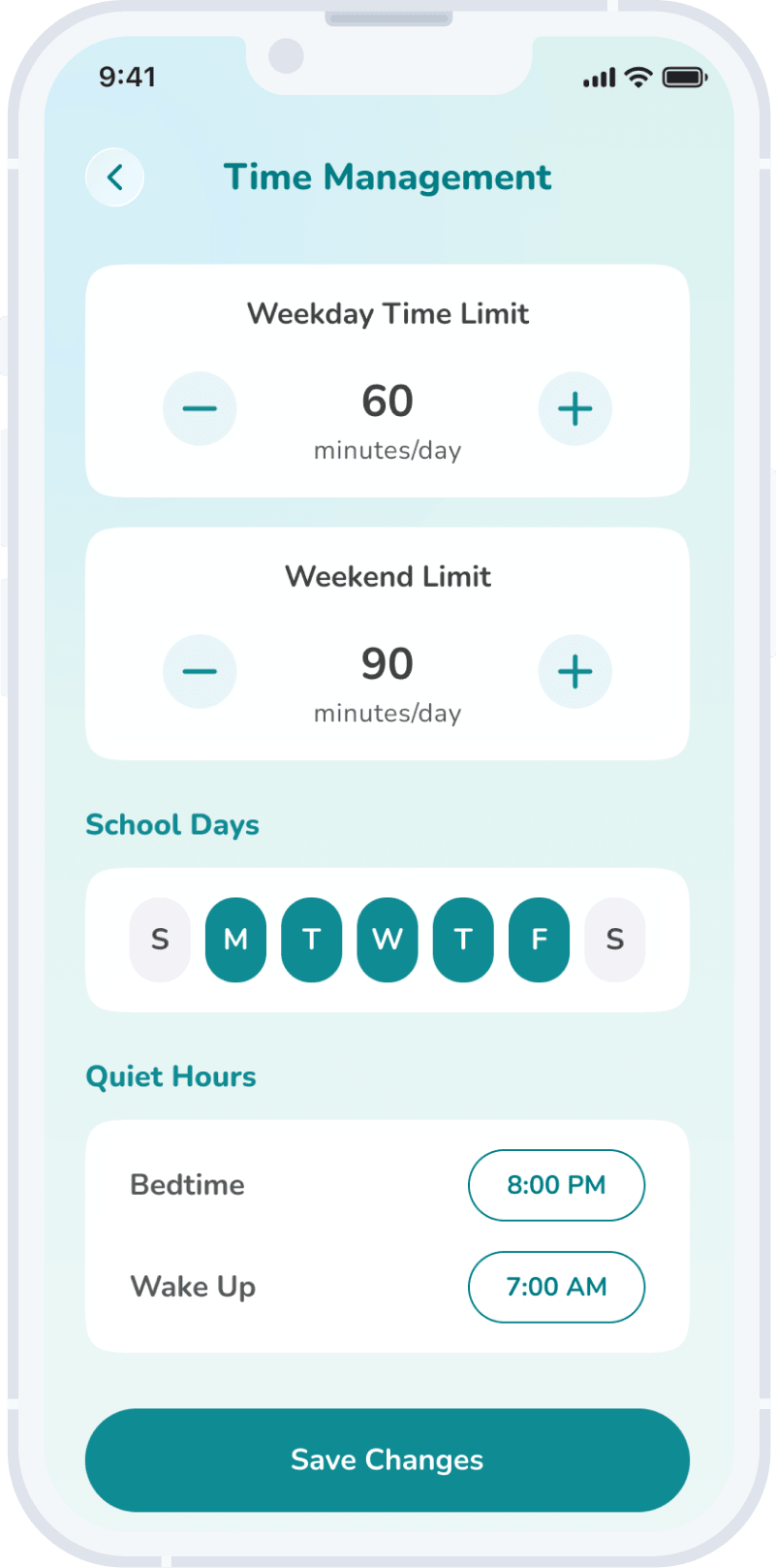 Safety & Privacy — HeyLoLo app screen