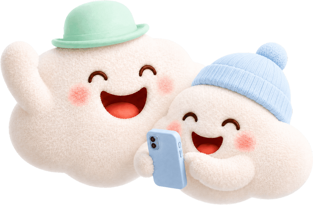 HeyLoLo cloud mascots